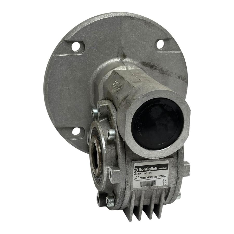 Used Bonfiglioli VF49 P 1/36 71 B5 Worm Gearbox Speed Reducer New Surplus