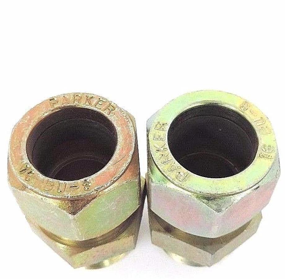 Used BOX OF 2 NEW PARKER 16 F5BU-S STRAIGHT THREAD CONNECTOR 16 BU-S