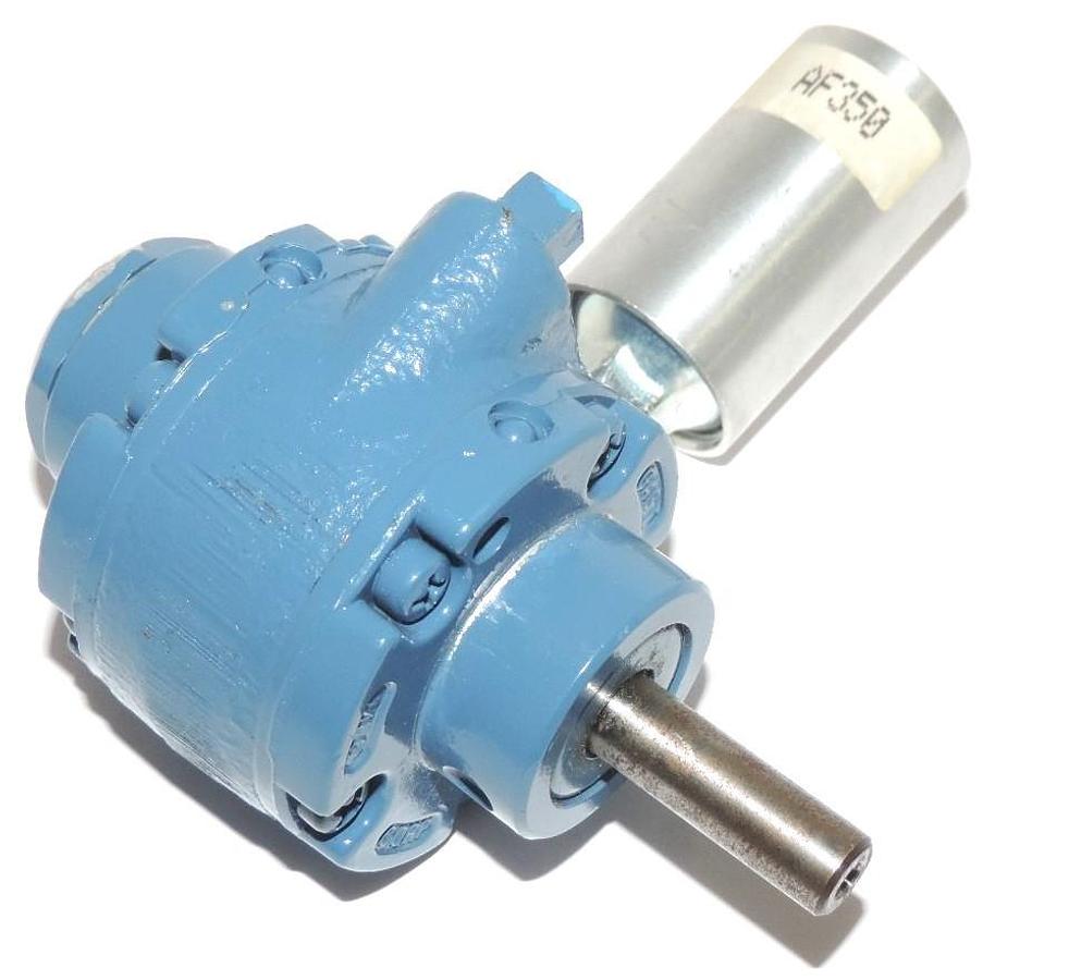 Used NEW GAST MFG CORP AIR MOTOR WITH AF350 METAL MUFFLER 3/8" SHAFT
