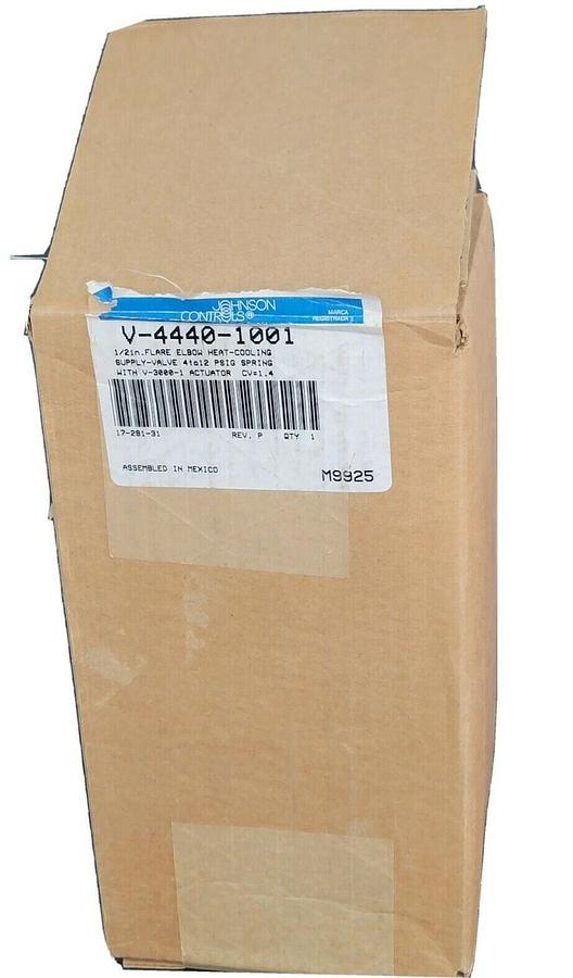Used NIB JOHNSON CONTROLS V-4440-1001 1/2" H-C 4-12# ELBOW V44401001, 1.4CV