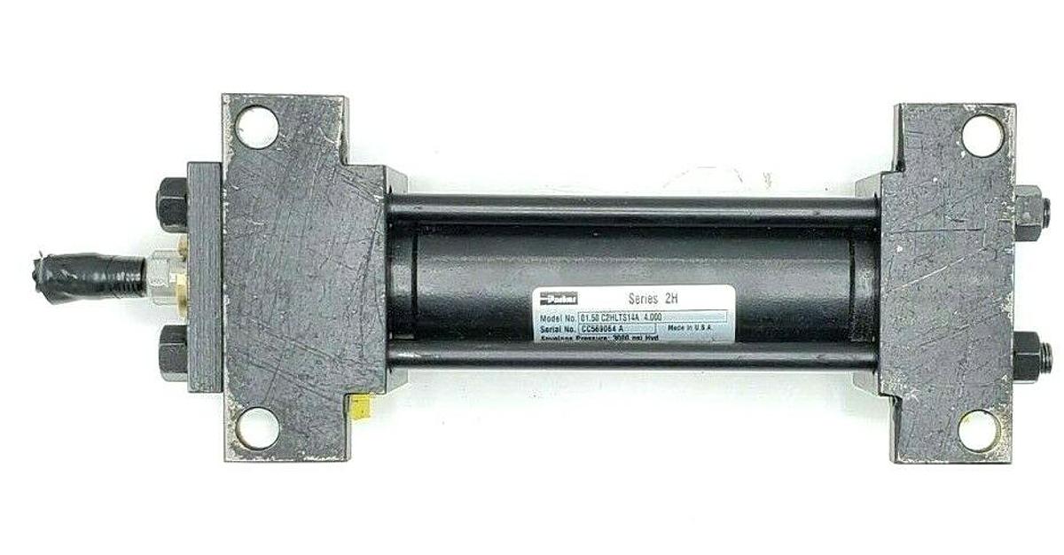 Used PARKER 01.50 C2HLTS14A 4.000 SERIES 2H PNEUMATIC CYLINDER 3000PSI 1.5" X 4"