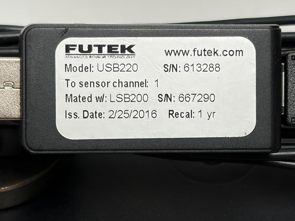 Used New FUTEK LSB200 50 lb S-Beam Load Cell USB220 Digital Conditioner Kit