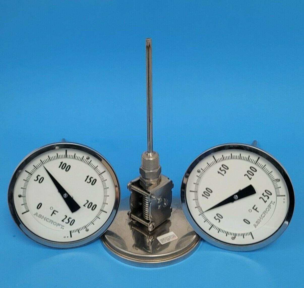 Used 3 NEW ASHCROFT 250-2874 FLUID THERMOMETERS 2502874