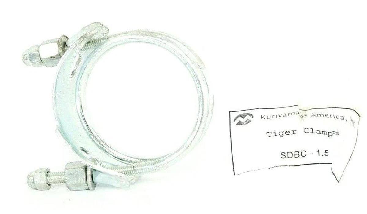 LOT OF 4 NEW KURIYAMA SDBC-1.5 DOUBLE BOLT SPRIAL TIGER CLAMPS 1-1/2" ID, SDBC15