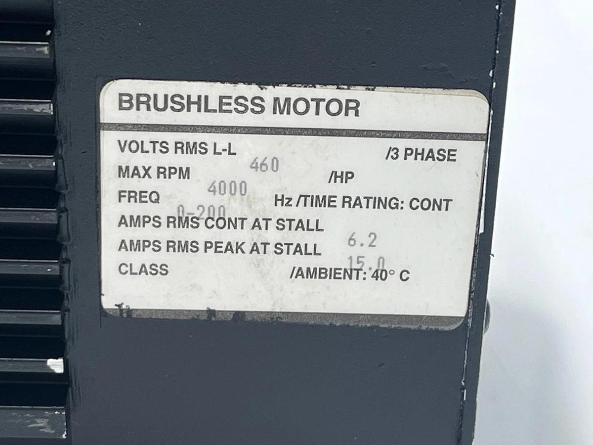 Used Reliance Electric 1326AS-B460F-21 Servo Motor 460V 2.8kW 4300RPM - Tested/Used