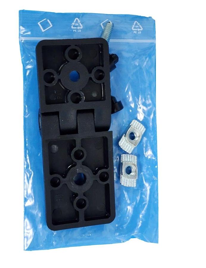 LOT OF 10 NEW KUNSTSTOFFSCHARNIER SCHWER 095KS4560F10S01 45X60 HINGES 127577