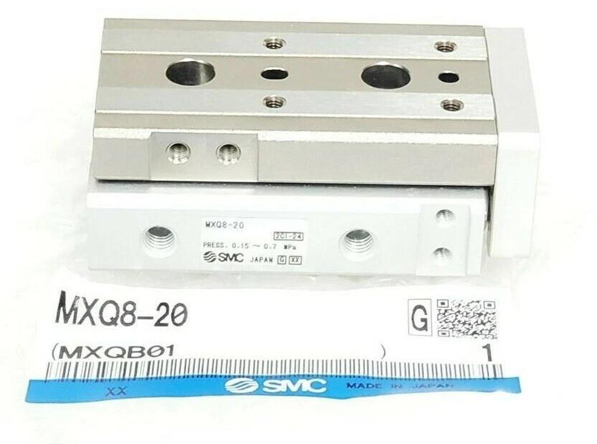NEW SMC MXQ8-20 SERIES MXQ AIR SLIDE TABLE CYLINDER MXQB01 MXQ820