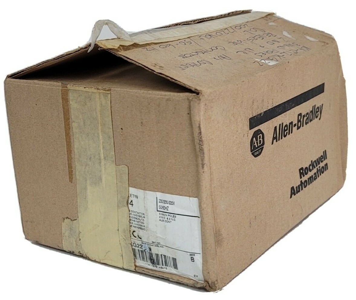 Used NEW ALLEN BRADLEY 104-C12KG22 SER. B REVERSING CONTACTOR 104C12KG22