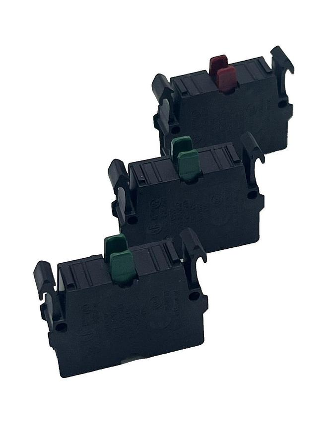 LOT OF 3 EATON CONTACT BLOCKS, (2) - M22-K10 & (1) M22-K01