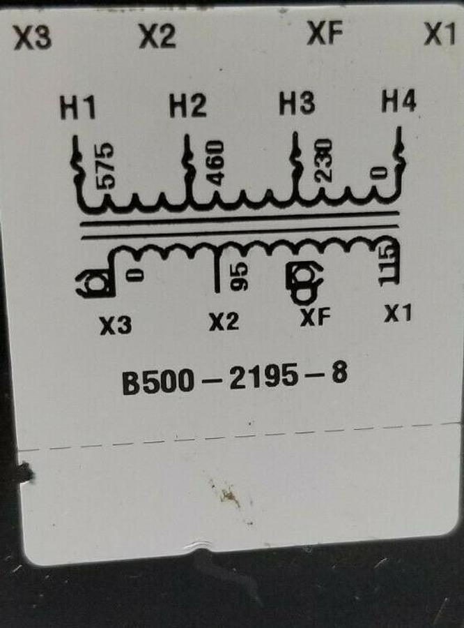 Used CUTLER HAMMER C0500E3CFB CONTROL TRANSFORMER 500VA 50/60HZ B500-2195-8