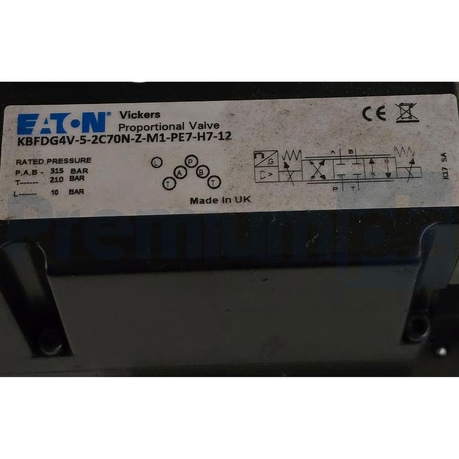 Used Eaton Vickers KBFDG4V-5-2C70N-Z-M1-PE7-H7-12 Proportional Valve 858AN00001A NSNP
