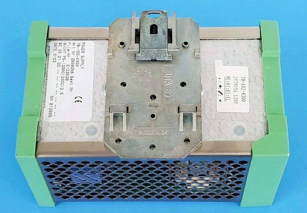 Used PHOENIX CONTACT QUINT-PS-120AC/24DC/2.5 POWER SUPPLY ORD. NO.: 2939056
