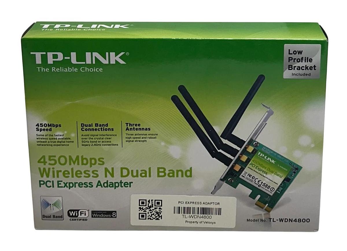 Used TP-LINK TL-WDN4800 / TLWDN4800 450Mbps WIRELESS PCI ADAPTER 0152502074 NSMP