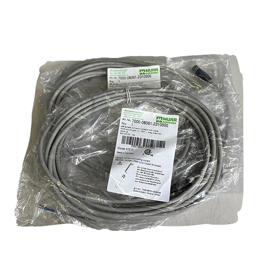 Used 2 NEW MURR ELEKTRONIK 7000-08061-2310500 / 7000080612310500 M8 FEMALE CORDSETS