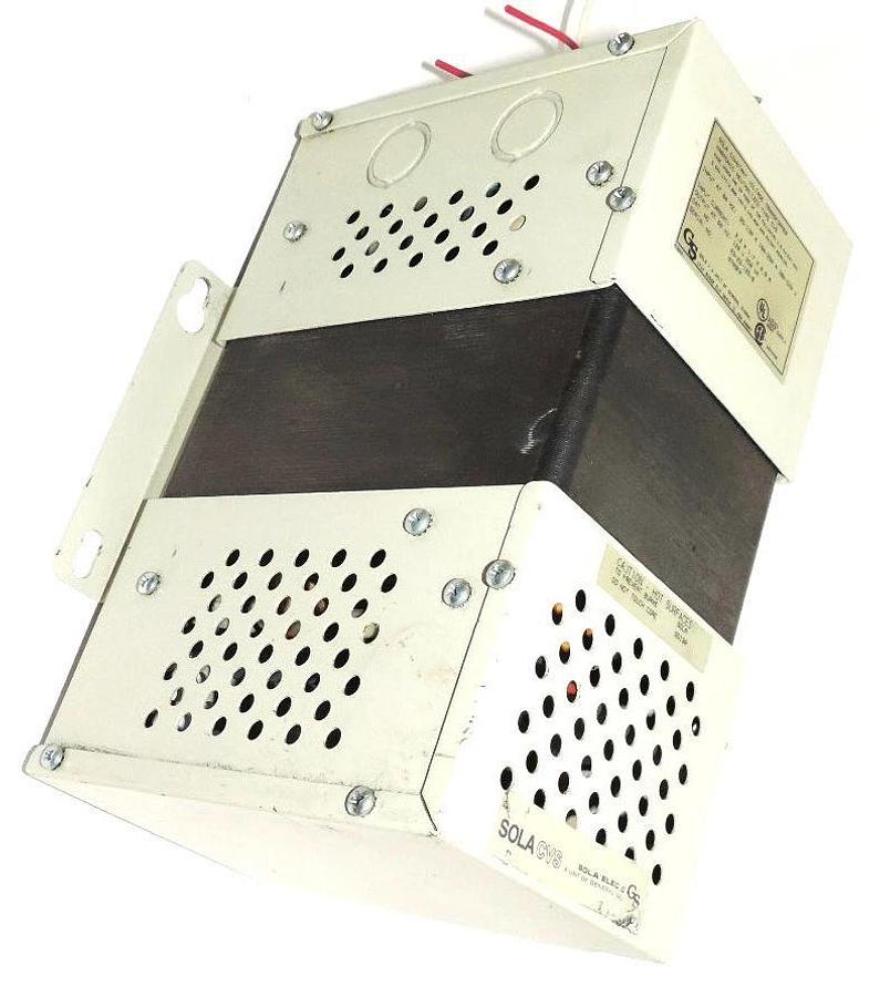 Used SOLA 23-23-125-8 SINGLE PHASE TRANSFORMER 3.2AMP 250VA 95/520V, 23231258