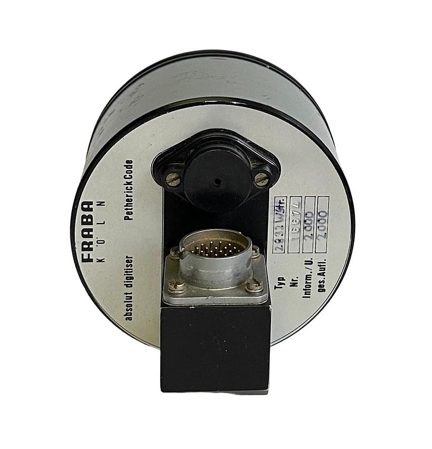 Used FRABA KOLN 2832WSTR / 2832 ABSOLUTE DIGITISER/ENCODER PETHERICK CODE 2000