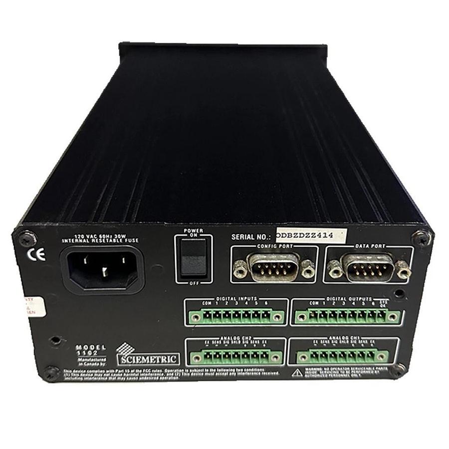 Used SCIEMETRIC INSTRUMENTS MODEL 1102 SigMETER MONITORING SYSTEM 1000-1102-0000