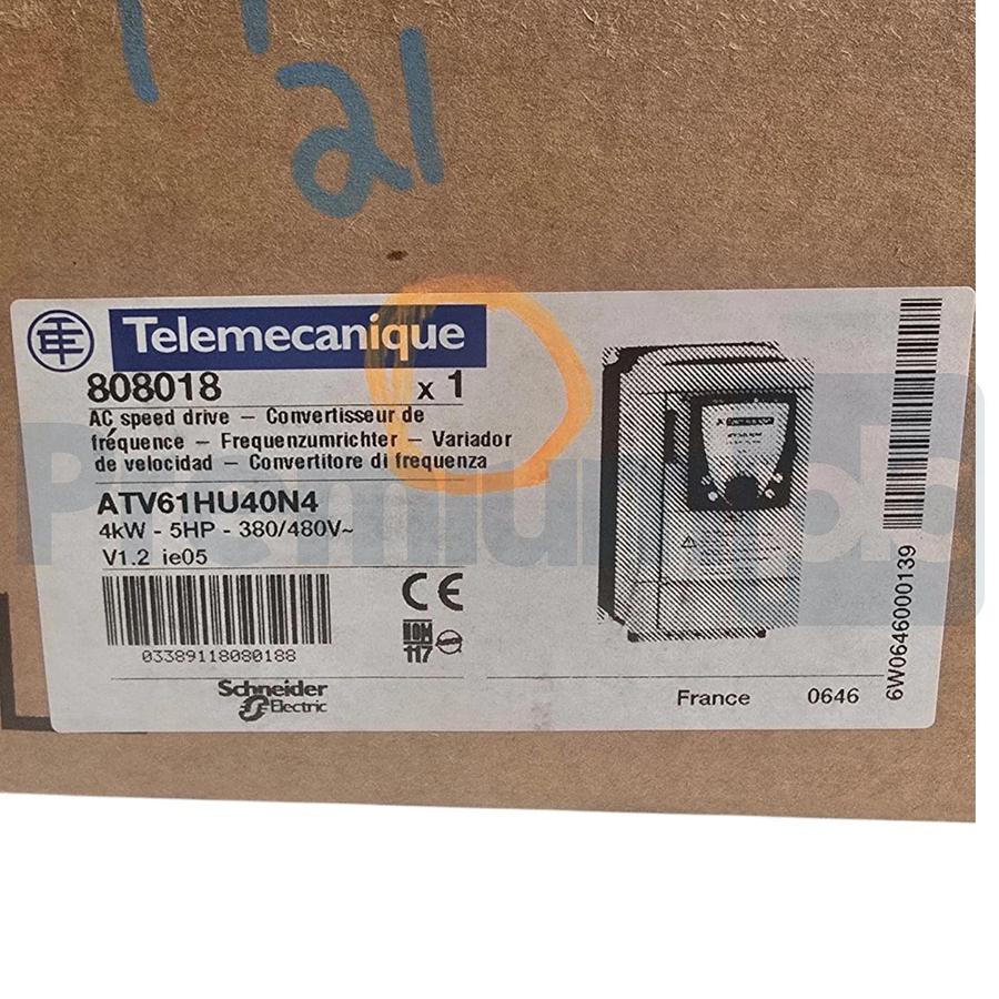 Telemecanique 808018 | ATV61HU40N4 Altivar 61 AC Speed Drive 5HP 380/480V NSMP