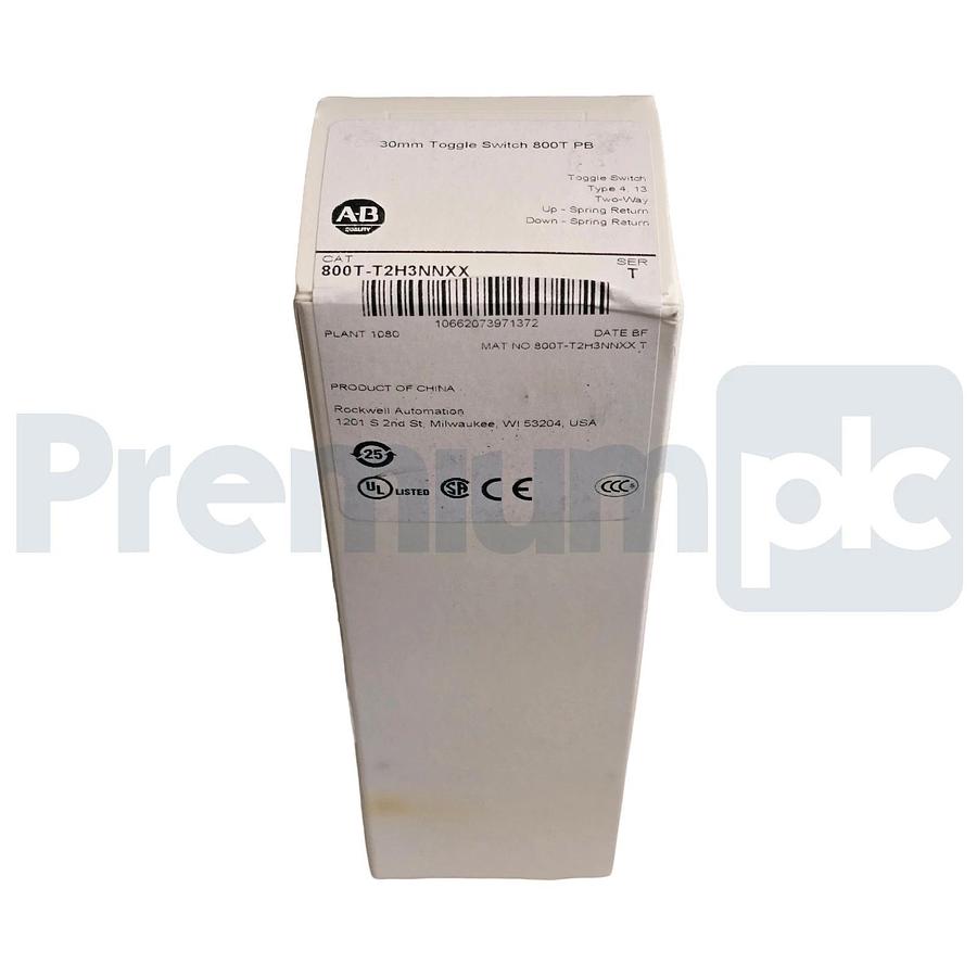Allen-Bradley 800T-T2H3NNXX /T 30mm 2-Way Toggle Switch Spring Return, 2NO/2NC