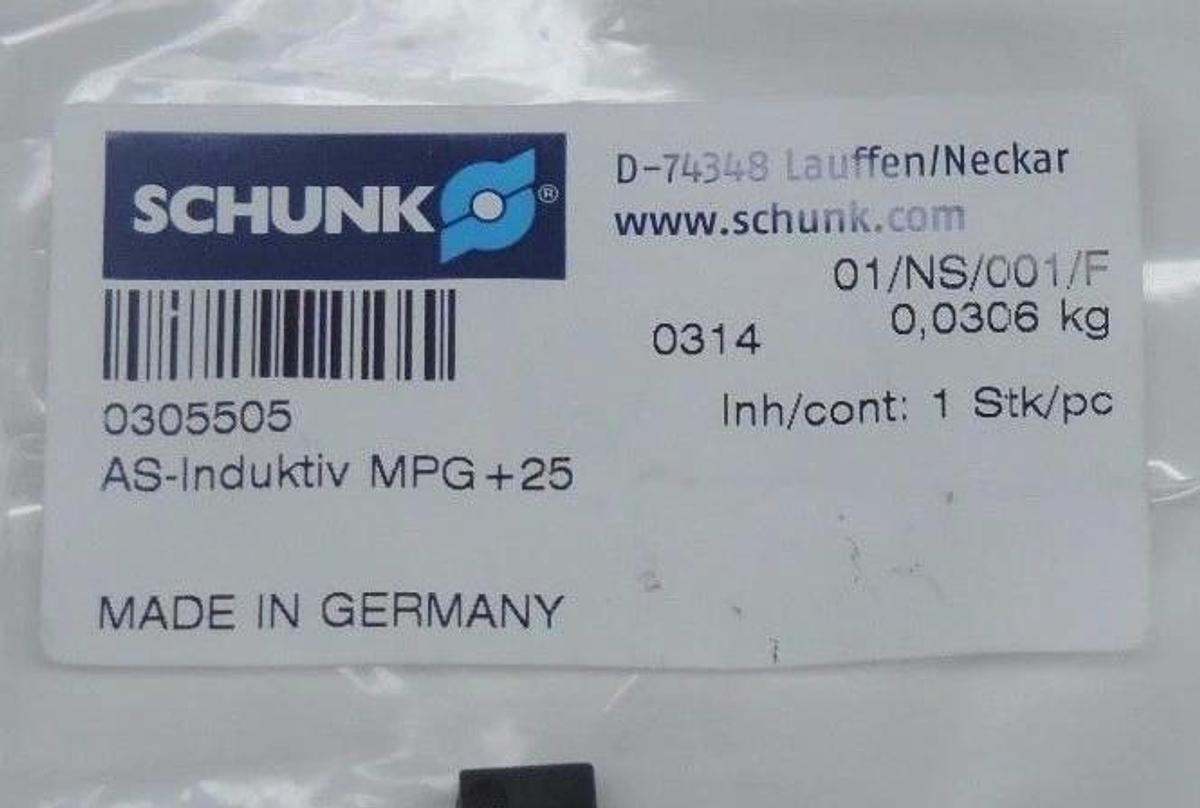 Used NEW SCHUNK 0305505 AS-INDUKTIV MPG+25