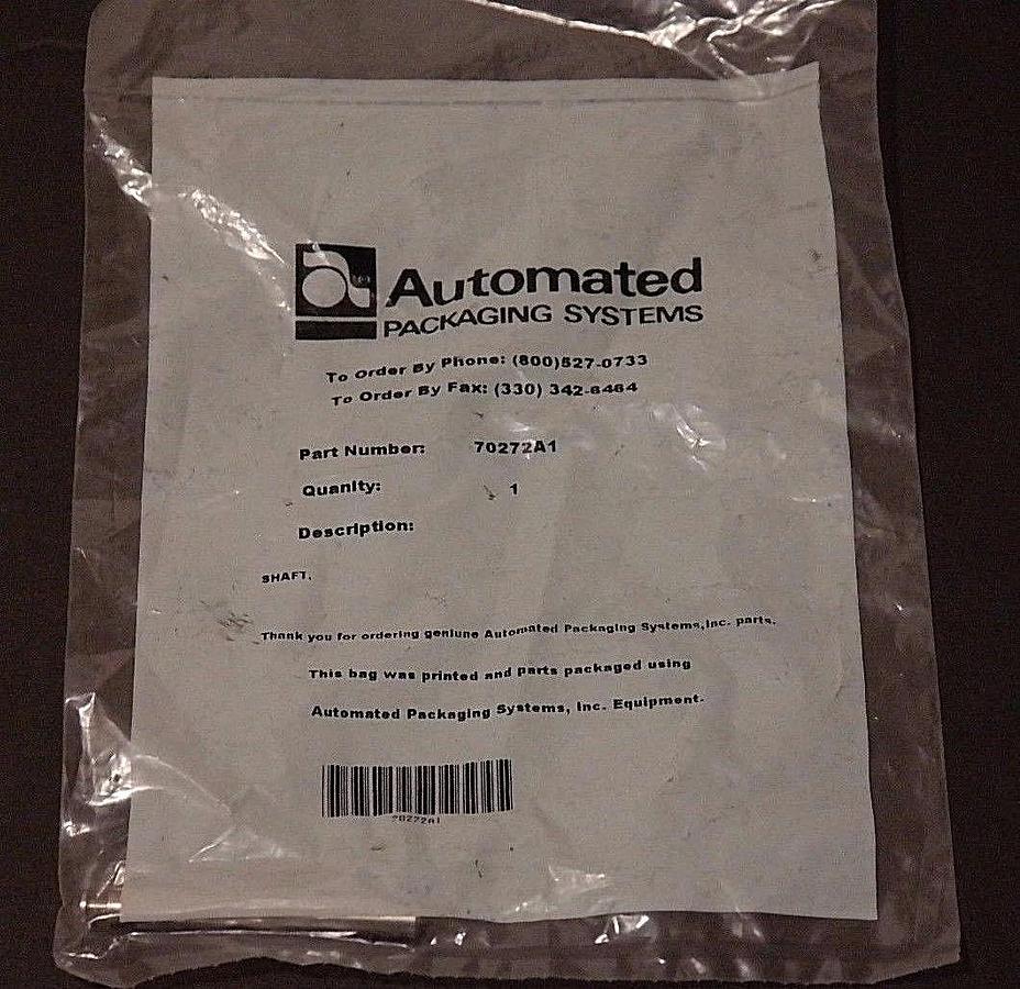 Used NEW AUTOMATED PACKAGING SYSTEMS 70272A1 SHAFT