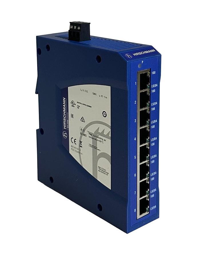 Used NEW HIRSCHMANN SPIDER II 8TX EtherNet RAIL SWITCH 8-PORT 943 957-001 / 943957001