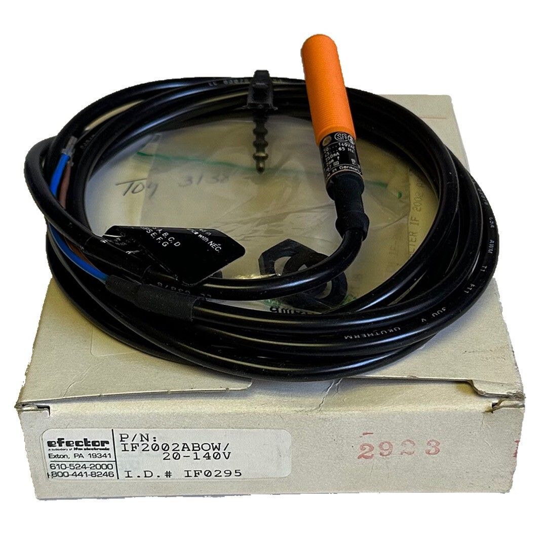 Used NEW IFM EFECTOR IF2002ABOW / 20-140V INDUCTIVE SENSOR 2mm IF0295