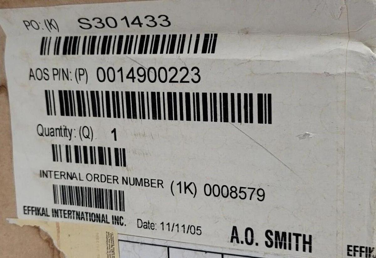 NEW EFFIKAL INTERNATIONAL S301433 VENT DAMPER 0014900223