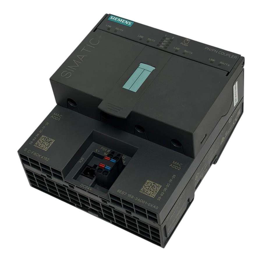 Used Siemens 6ES7158-3AD01-0XA0 SIMATIC S7 PN/PN Coupler Profinet Network Module
