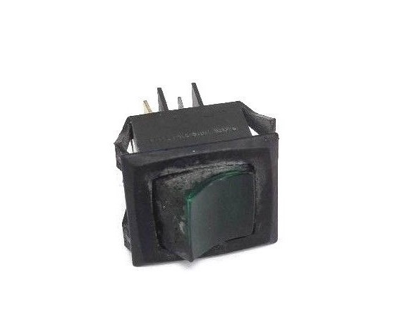 Used CARLINGSWITCH GREEN TOGGLE SWITCH 15/20A, 250/125VAC, 250LAMP, 0040