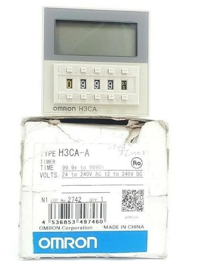 NIB OMRON H3CA-A SOLID STATE TIMER 99.9S TO 9990H, 24 TO 240V AC 12 TO 240V DC