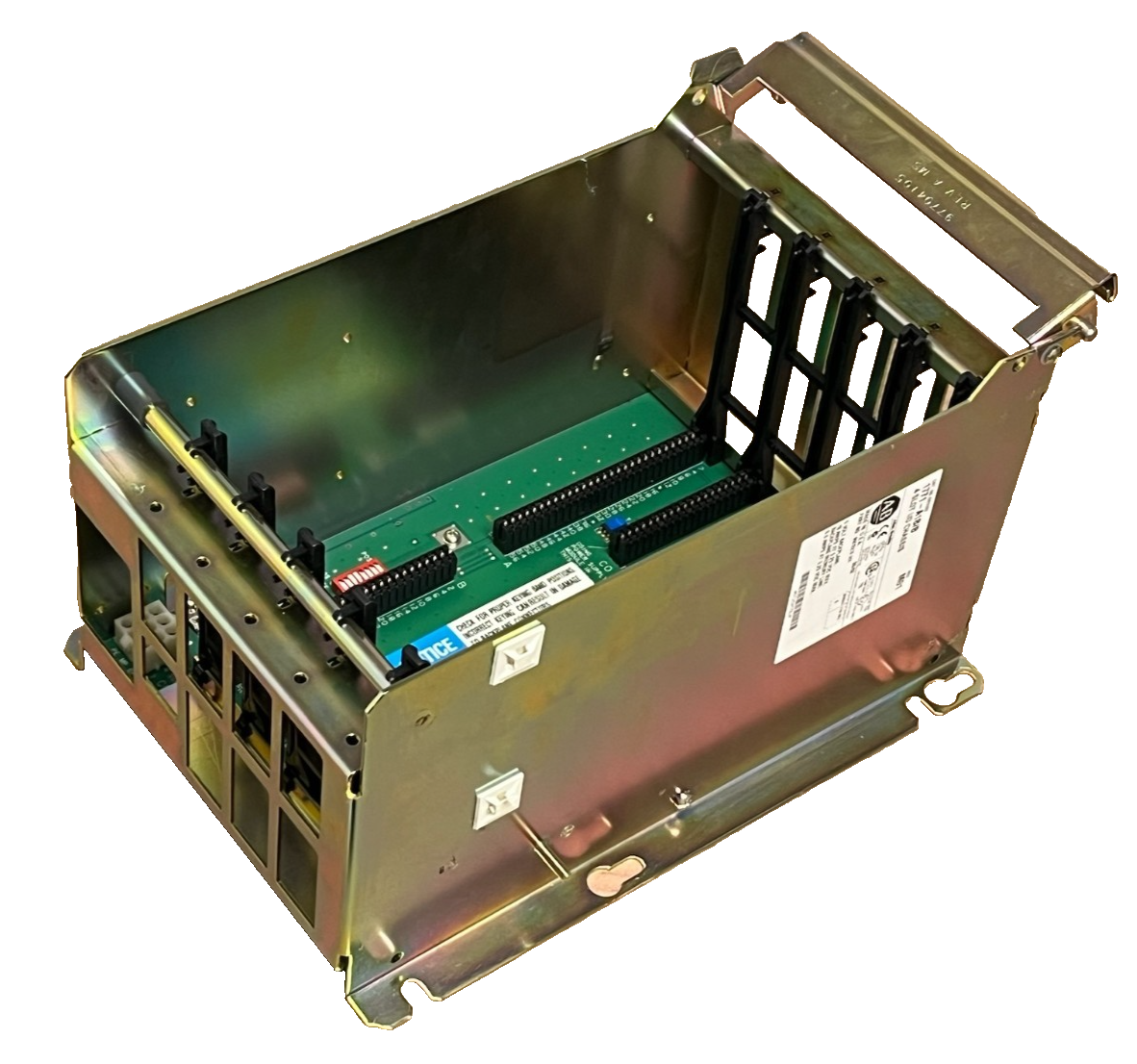 Used Allen-Bradley 1771-A1B/B Rev M01 4-Slot PLC-5 I/O Chassis Assembly 96815210 A01
