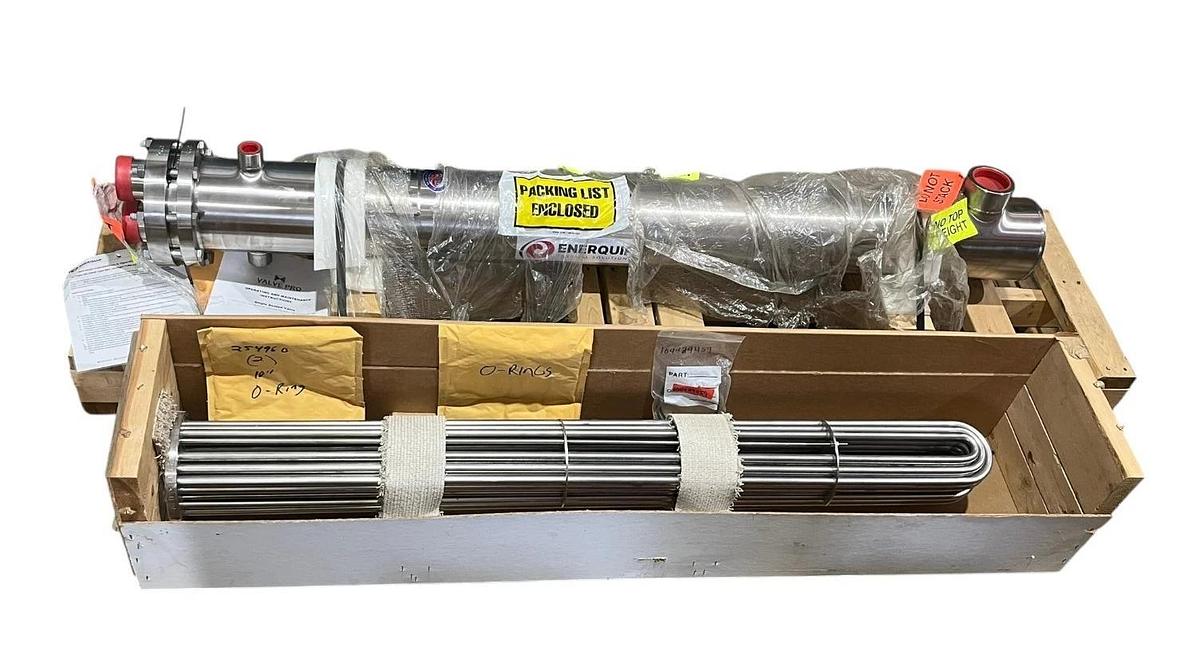 Enerquip 6x54 BEU 304L 2P Sanitary Stainless Steel Heat Exchanger Assembly