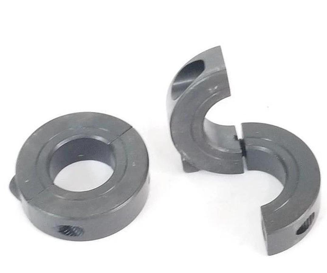 Used LOT OF 2 RULAND 13/16 SHAFT CLAMPS (MISSING ONE SCREW)