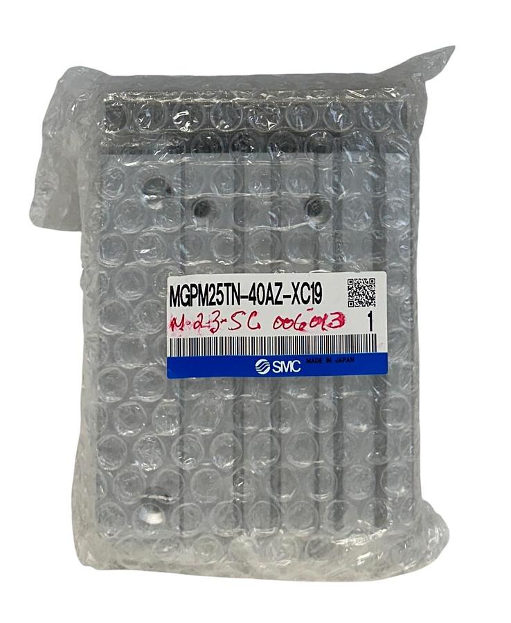 Used SMC MGPM25TN-40AZ-XC19 / MGPM25TN40AZXC19 MGP COMPACT GUIDE CYLINDER NSFS