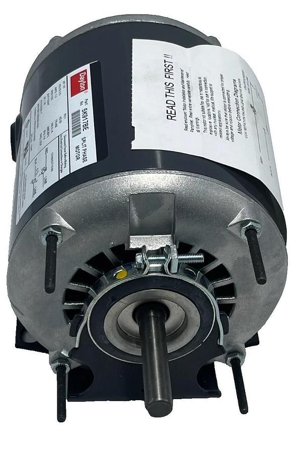 Dayton 5K917BE Split Phase Motor 1/3 HP 1725 RPM 115V 48Z Frame ODP