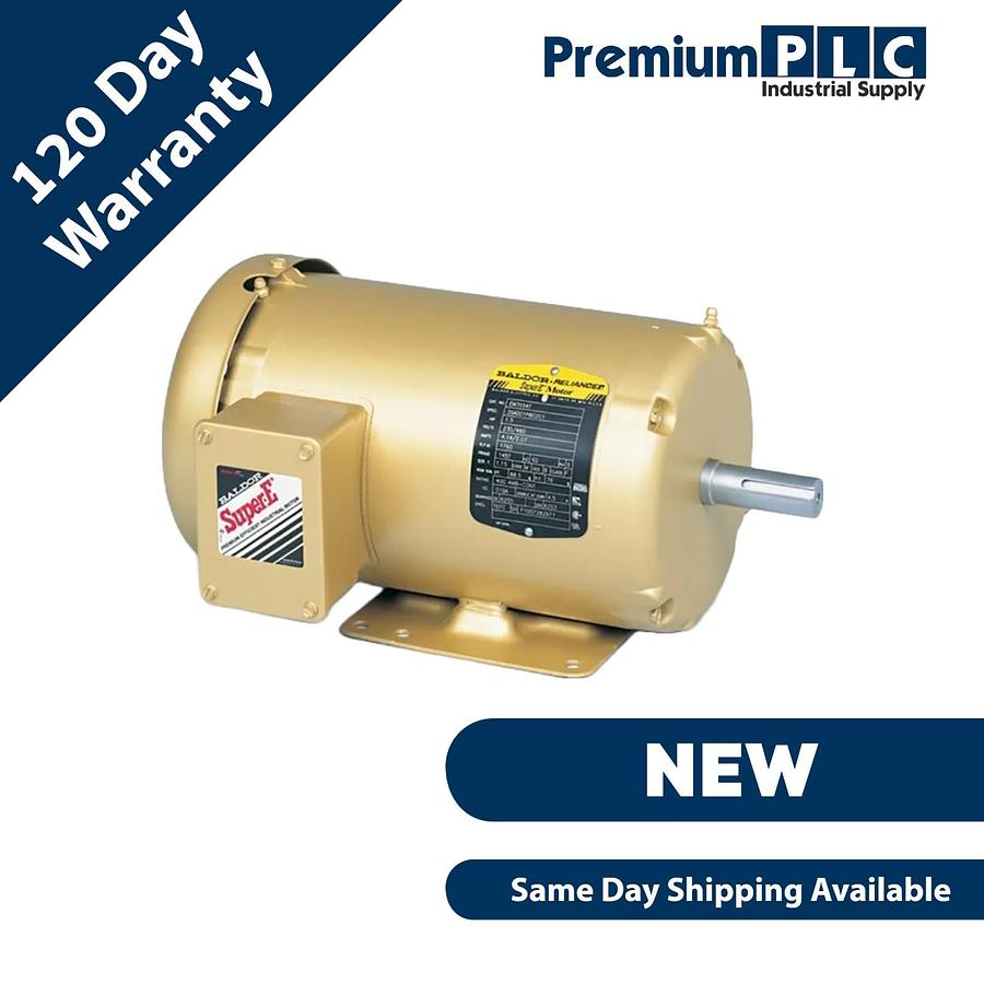 Used NEW BALDOR / ABB EM3611T 3HP SUPER-E ELECTRIC MOTOR 3-P 60Hz 182T 208-230/460V