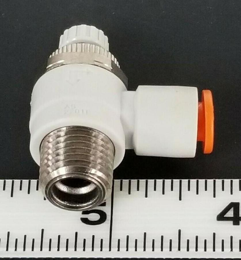NEW SMC NAS2201F-N02-07 FLOW CONTROL VALVE, 1/4" NPT, AS-2201F, NAS2201FN0207