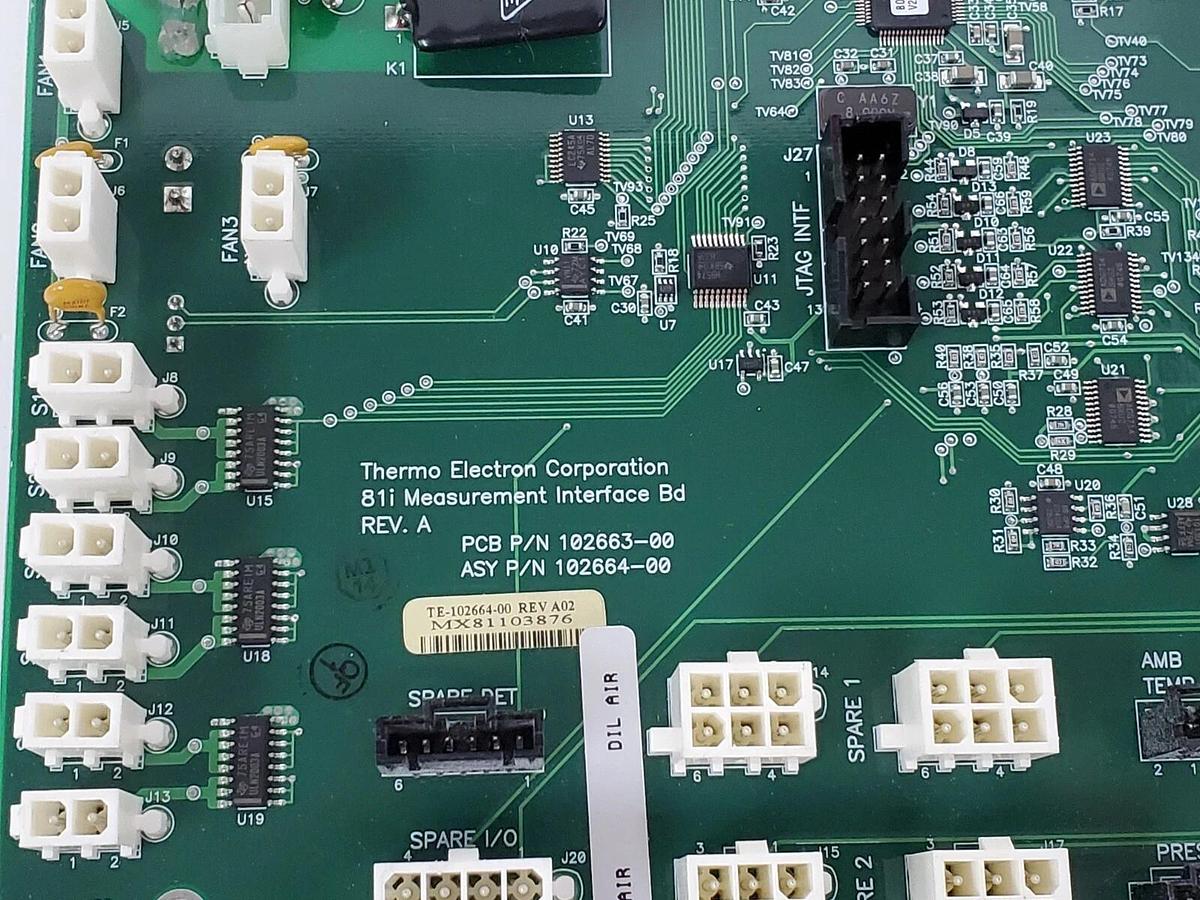 Used THERMO ELECTRON CORPORATION 102663-00 MEASUREMENT INTERFACE BOARD 102664-00