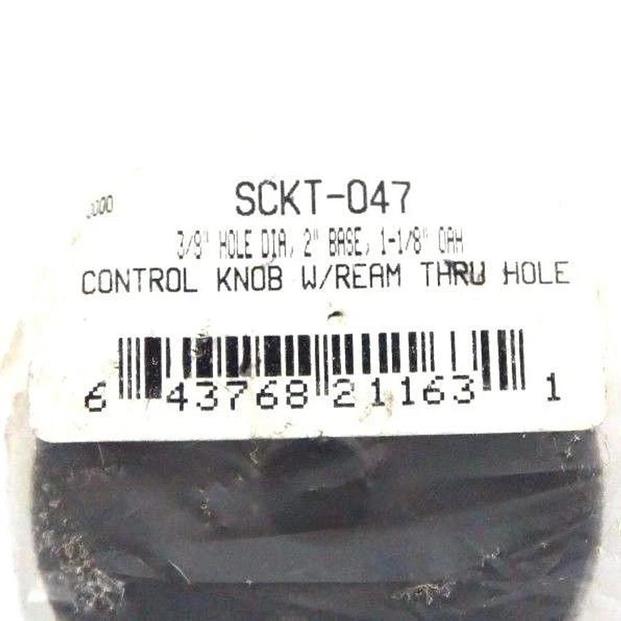 Used LOT OF 2 KNURLED CONTROL KNOB W/ REAM THRU HOLE SCKT-047