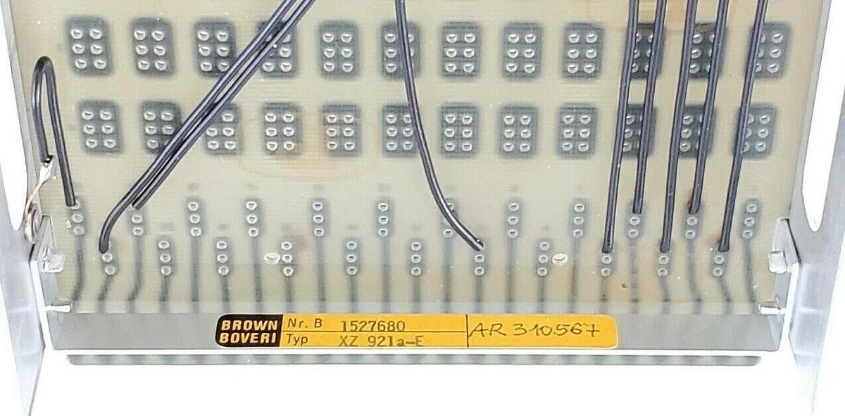 NEW BROWN BOVERI XZ 921a-E CIRCUIT BOARD, NR. B 1527840, A03B06, TYP XZ921AE