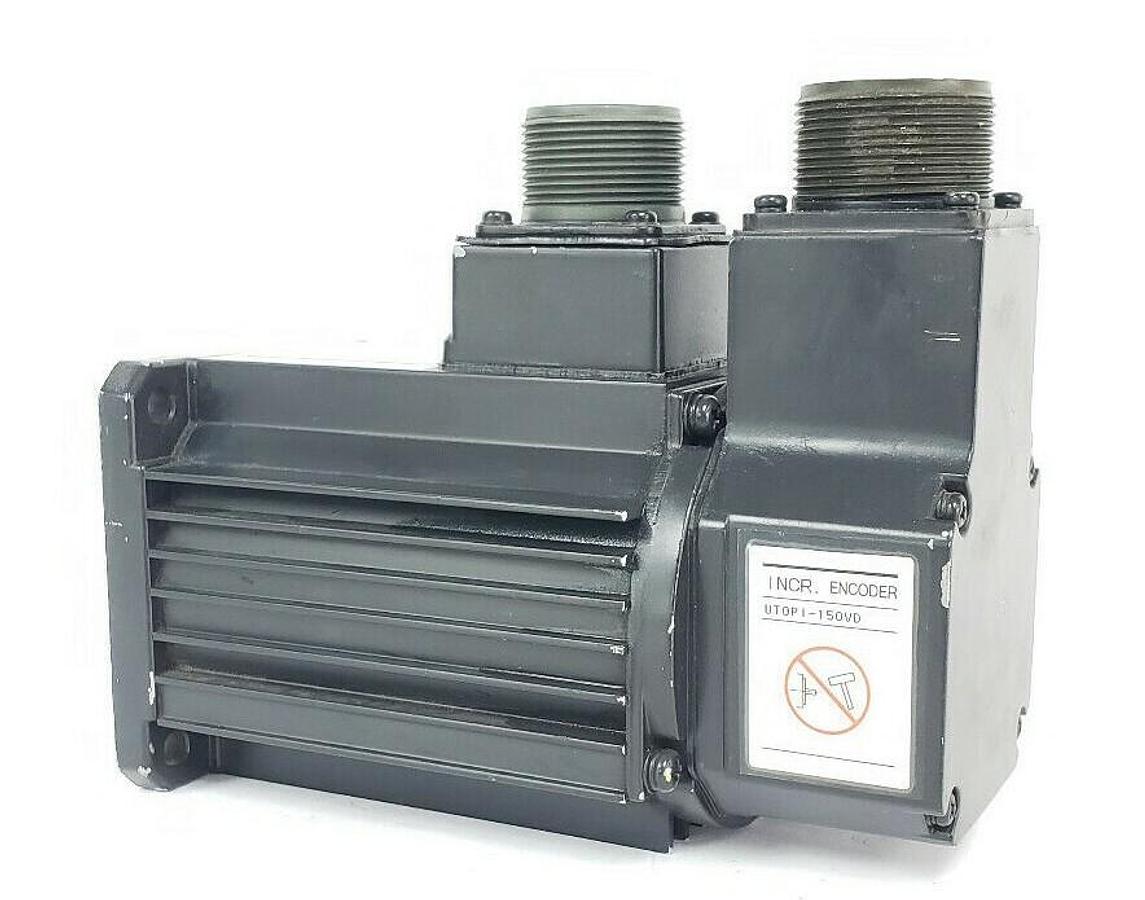 Used YASKAWA USAREM-03BE2K AC SERVO MOTOR W/ UTOPI-150VD INCR. ENCODER USAREM03BE2K