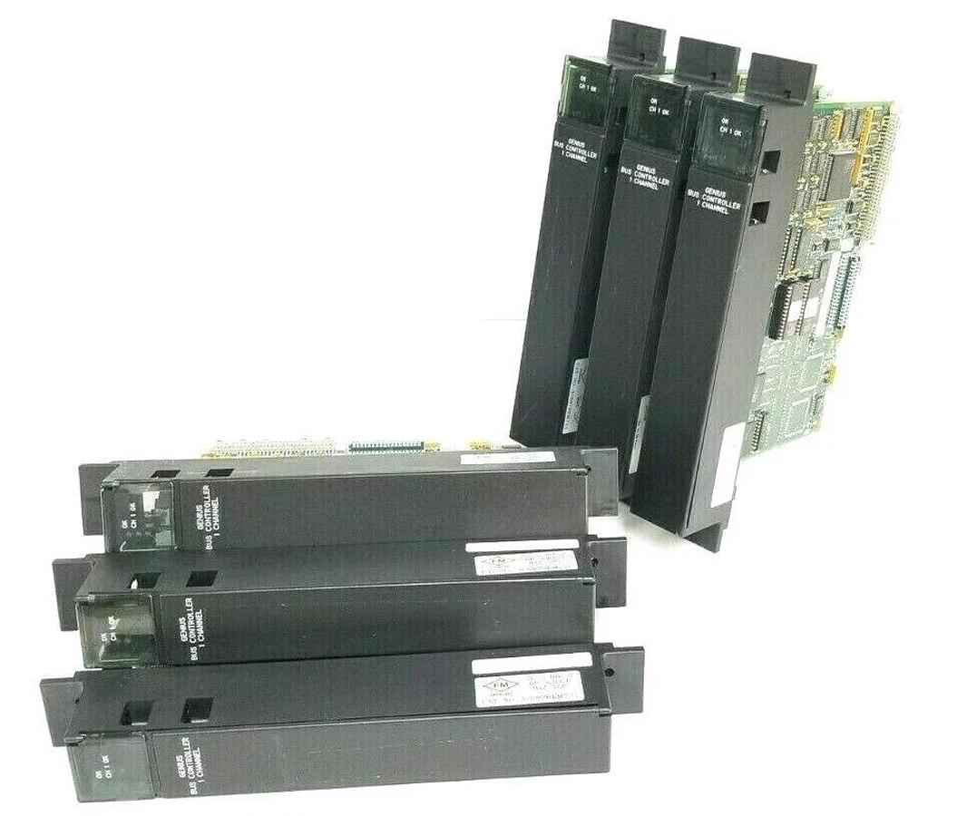 Used LOT OF 6 GE FANUC IC697BEM731L GENIUS BUS MODULES 44A729723-G01, IC697BEM731