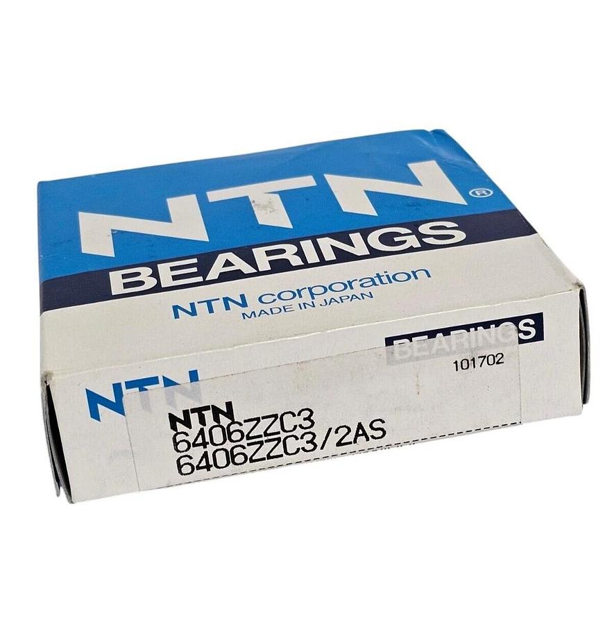 Used FACTORY SEALED NTN 6406ZZC3 DEEP GROVE BALL BEARING 6406ZZC3/2AS