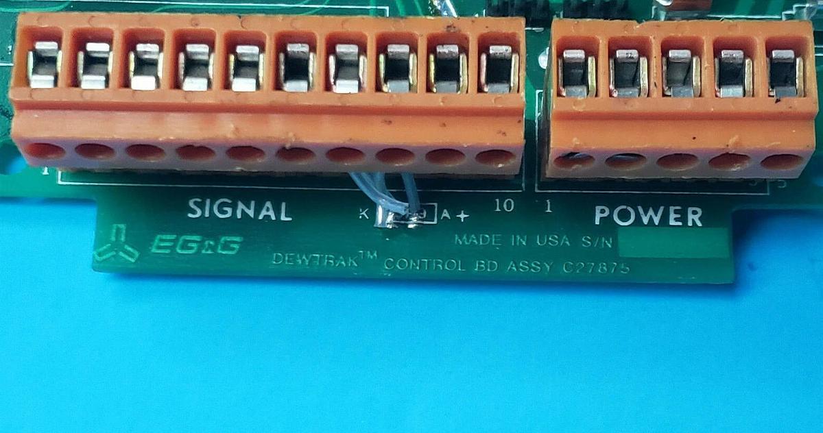 Used EG&G DEWTRAK C27875 CONTROL BOARD C27876 REV. F LEI 212282