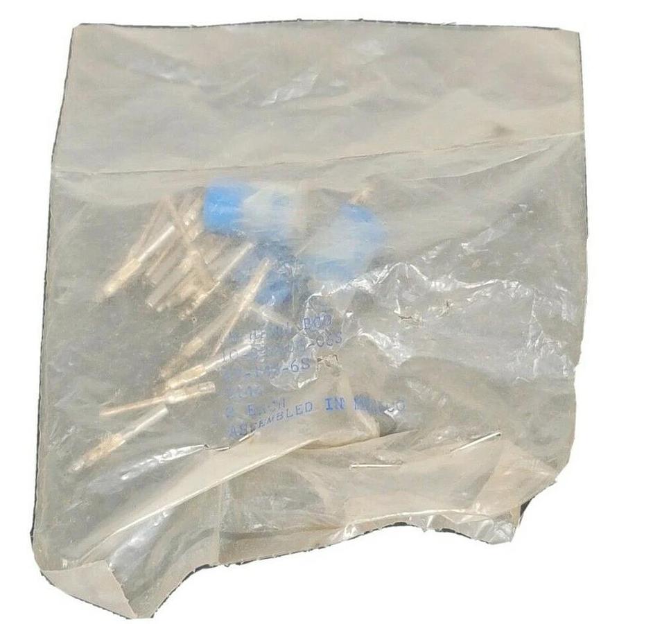 Used BAG OF 2 NEW AMPHENOL 97-14S-6S CIRCULAR INSERT SOCKETS 6 WAY