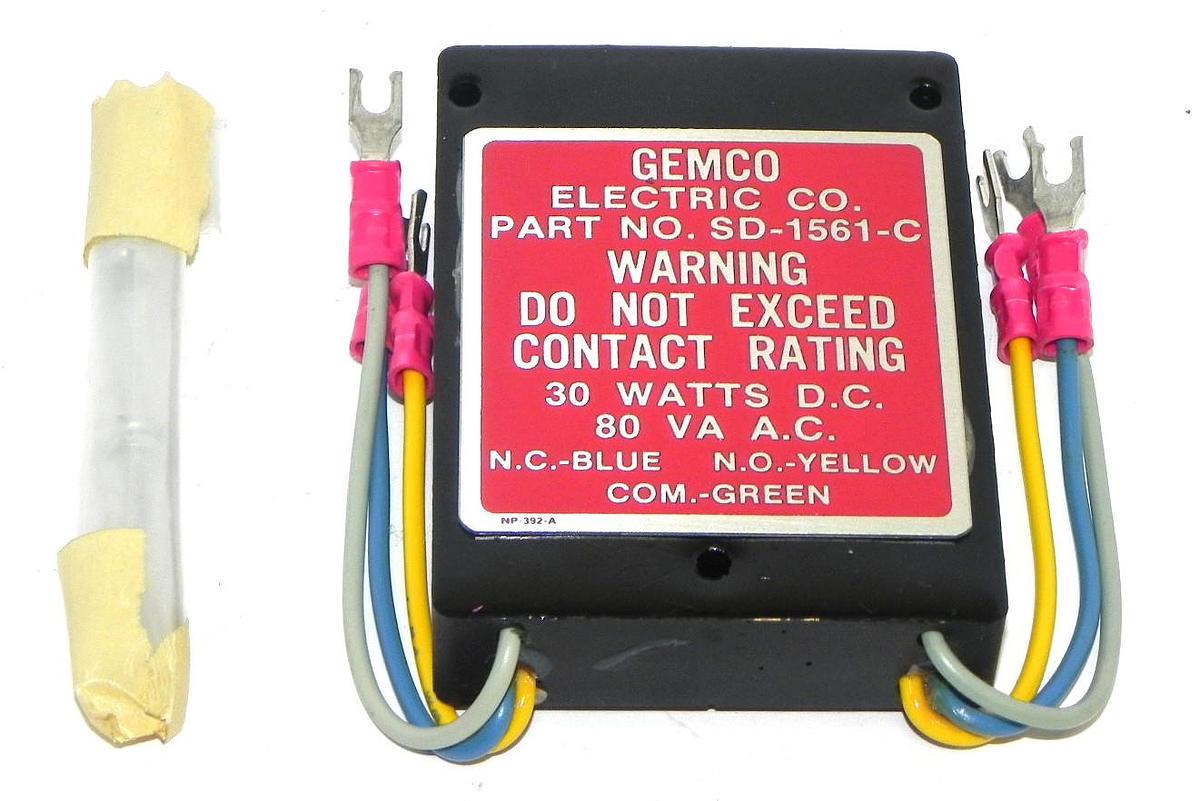 Used NEW GEMCO SD-1561-C CONTACT BLOCK 30W DC 80 VA AC