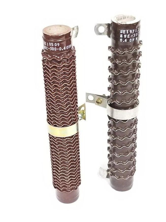 Used LOT OF 2 NEW AVE-300-0.4 OHM RESISTORS, 723663002, HE19712, HE10509, AVE300, 10P