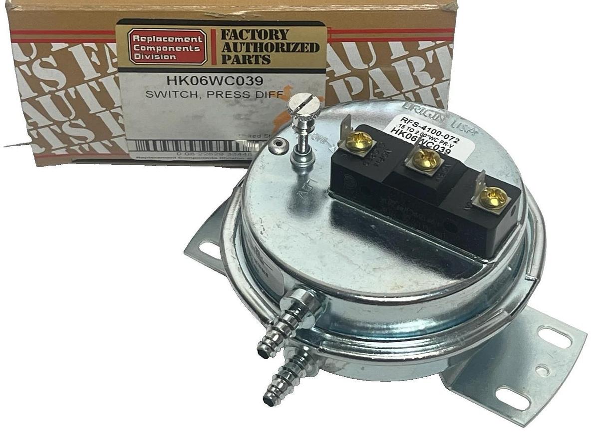 Carrier HK06WC039 Pressure Differential Switch Replacement Components Division