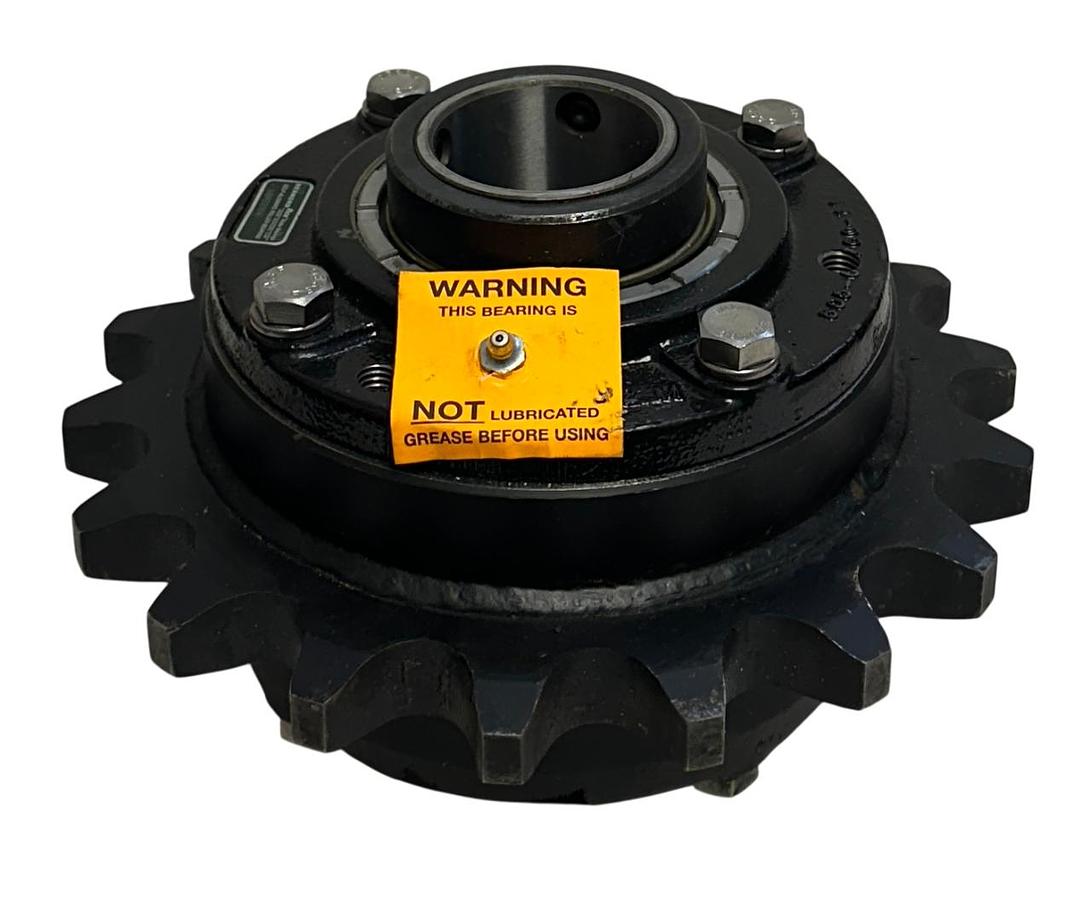 Used REXNORD MBR220840 SELF-ALIGNING ROLLER BEARING / SPROCKET ASSEMBLY 2-1/2'' NSNP